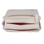 Bolsa Clutch Off White Pequena De Lado Alça De Corrente Zuí Brasil