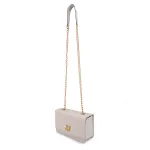Bolsa Clutch Off White Pequena De Lado Alça De Corrente Zuí Brasil