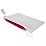 Bolsa Feminina Carteiro De Mão Festa Clutch Prata Zuí Brasil