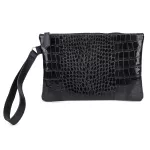 Bolsa Feminina Carteiro De Mão Festa Clutch Preta Zuí Brasil 