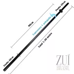 Kit Barra Body Pump 1.30m + 2 Barras 40cm + 6 Presilhas Treino Musculação Zuí Brasil 