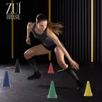 Kit Treino Corda de Pular + 10 Cones + 10 Pratos + Escada Agilidade + Roda Abdominal Zuí Brasil