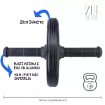 Kit Treino Corda de Pular + 10 Cones + 10 Pratos + Escada Agilidade + Roda Abdominal Zuí Brasil