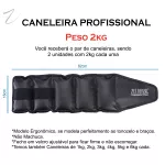 Kit Peso Caneleira 2kg (o Par) Com Corda De Pular Com Colchonete Para Treino - Zuí Brasil