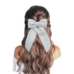 Laço de Cabelo Adulto Infantil Grande Luxo Boneca Prendedor Presilha Branco