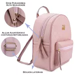Mochila Grande Matelassê Rosa Zuí Brasil