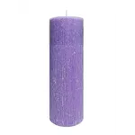VELA ADVENTO 20 X 7 ROXA TEXTURIZADA