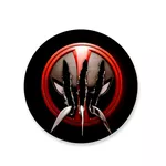 Capa Painel Redondo Deadpool