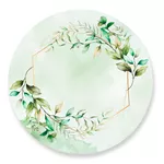 Capa Painel Redondo Floral Verde