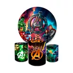 Kit Capa Painel + Trio Cilindro Vingadores