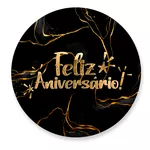 Kit Completo Feliz Aniversário Preto