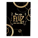 Kit Completo Feliz Aniversário Preto