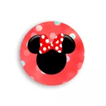 Capa Painel Redondo Minnie Vermelha