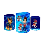 Kit Trio De Cilindros Patrulha Canina Azul