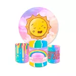 Kit Capa Painel + Trio Cilindro Sol Arco Iris