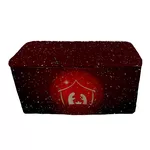 Capa Mesa Tecido Premium Sublimado Veste Fácil 0,70x1,40 Tema Natal Data Especial Natalino Santa Claus Merry Christmas