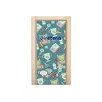 Capa De Porta Em Tecido Sublimado 2,0x0,8m C/ Elástico Decoração Tema Escola Decoração Profissões