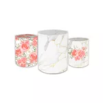 Trio Capas de Cilindros Sublimados Decorativo Tema Dia das Mães Decoração Festa