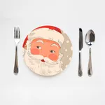 Capa Sousplat Tecido Sublimado 30x30cm Tema Natal Rena Natalino Santa Claus Papai Noel