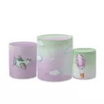 Trio Capas de Cilindros Sublimados Decorativo Tema Tu Vens Decoração Festa