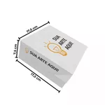 CAIXA PARA FRITURAS DELIVERY MÉDIA PERSONALIZADA - 50 UNIDADES