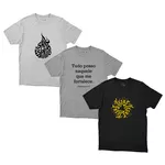 Kit 3 Camisetas Masculinas - Fé