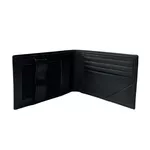 Carteira Masculina Grande Porta Cartão Couro Preto