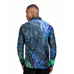 CAMISA MASCULINA C.F BRASIL FRAGMENTO LINEAR AZUL