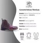 Botina Feminina Texana Cruzeta