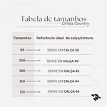 Cinto Country Feminino Floral 100% em Couro Legítimo