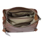 Bolsa Feminina Couro Legitimo Pequena Transversal caramelo Ref:DM-07