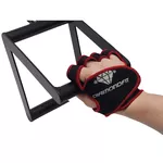 Par de Luva de Proteção Academia para Musculação Neon Treino Fitness Palma Inteira Para Cross Unissex Vermelho