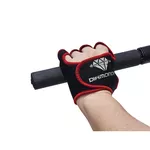 Par de Luva de Proteção Academia para Musculação Neon Treino Fitness Palma Inteira Para Cross Unissex Vermelho