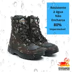 Coturno Militar Bota Tática Zíper Lughato 1907 Camuflado