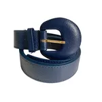 Cinto Fivela Encapada - Azul Marinho