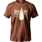 Camiseta De Algodão Masculino E Feminino Católica Virgem Maria