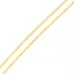 Corrente De Ouro 18k Veneziana Dupla De 1,0mm Com 45cm