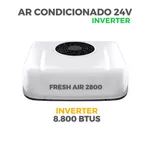 AR CONDICIONADO DE TETO PARA MOTORHOME 8.800 BTUS, 24V, COR BRANCO - TOP RV