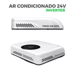 AR CONDICIONADO DE TETO PARA MOTORHOME 8.800 BTUS, 24V, COR BRANCO - TOP RV