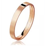 Par de Alianças Quadrada de Casamento em Ouro 18K 