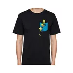 CAMISETA ALGODÃO FEMININA E MASCULINA MINIONS PRETA JOSTY