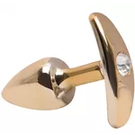 Kit combo Plug anal p Com Base Removível Dourada