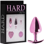 Kit combo Plug anal m Com Base Removível Rosa