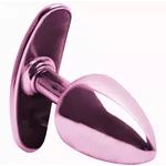 Kit combo Plug anal m Com Base Removível Rosa