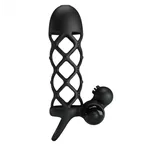 Capa Peniana Pretty Love Penis Sleeve 1 com Vibrador e Estimulador de Clitóris 