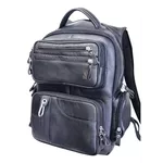 Mochila em Couro modelo Racer - Preta Reforçada
