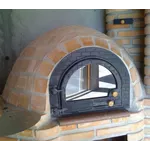 Porta de Forno de Pizza Tijolinho com Tampa de Vidro