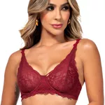 24182 - Conjunto com aro e sem bojo. Calcinha fio. - Vermelho