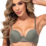 28627 - Conjunto Push Up. Calcinha fio. - Verde