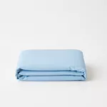 Kit Lençol Super King Azul Blue + Fronhas - Exclusiva Malha Novo Toque 100% Algodão - Super Penteada